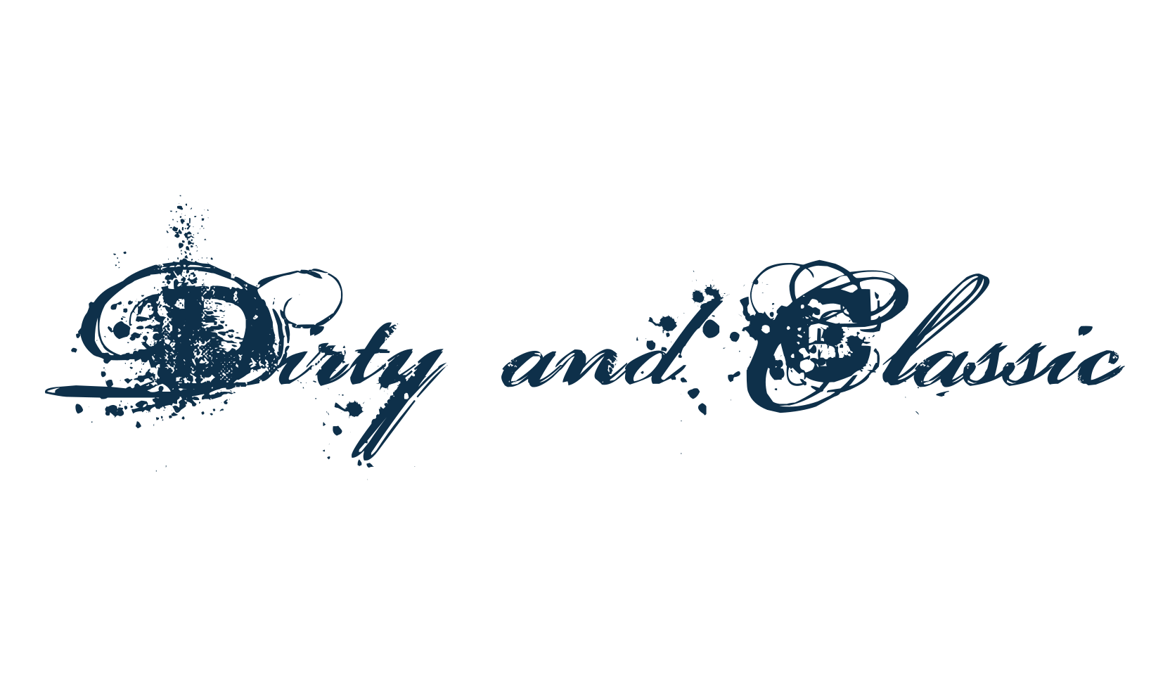 Dirty and Classic, trash font preview