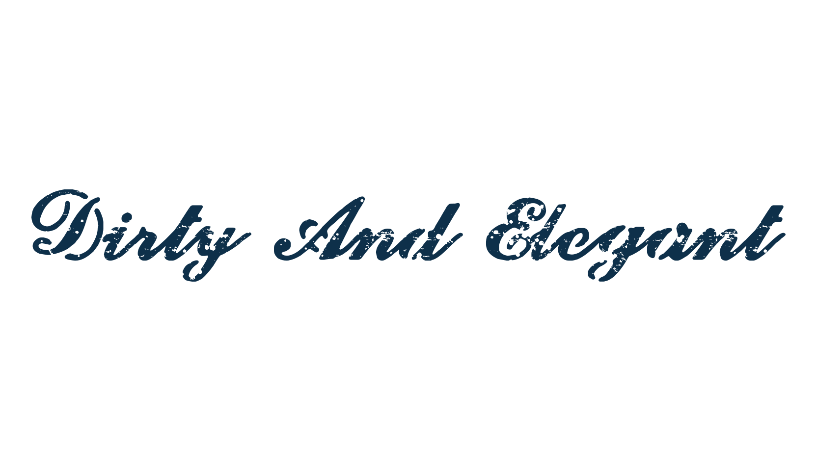 Dirty And Elegant, fancy decorative font preview