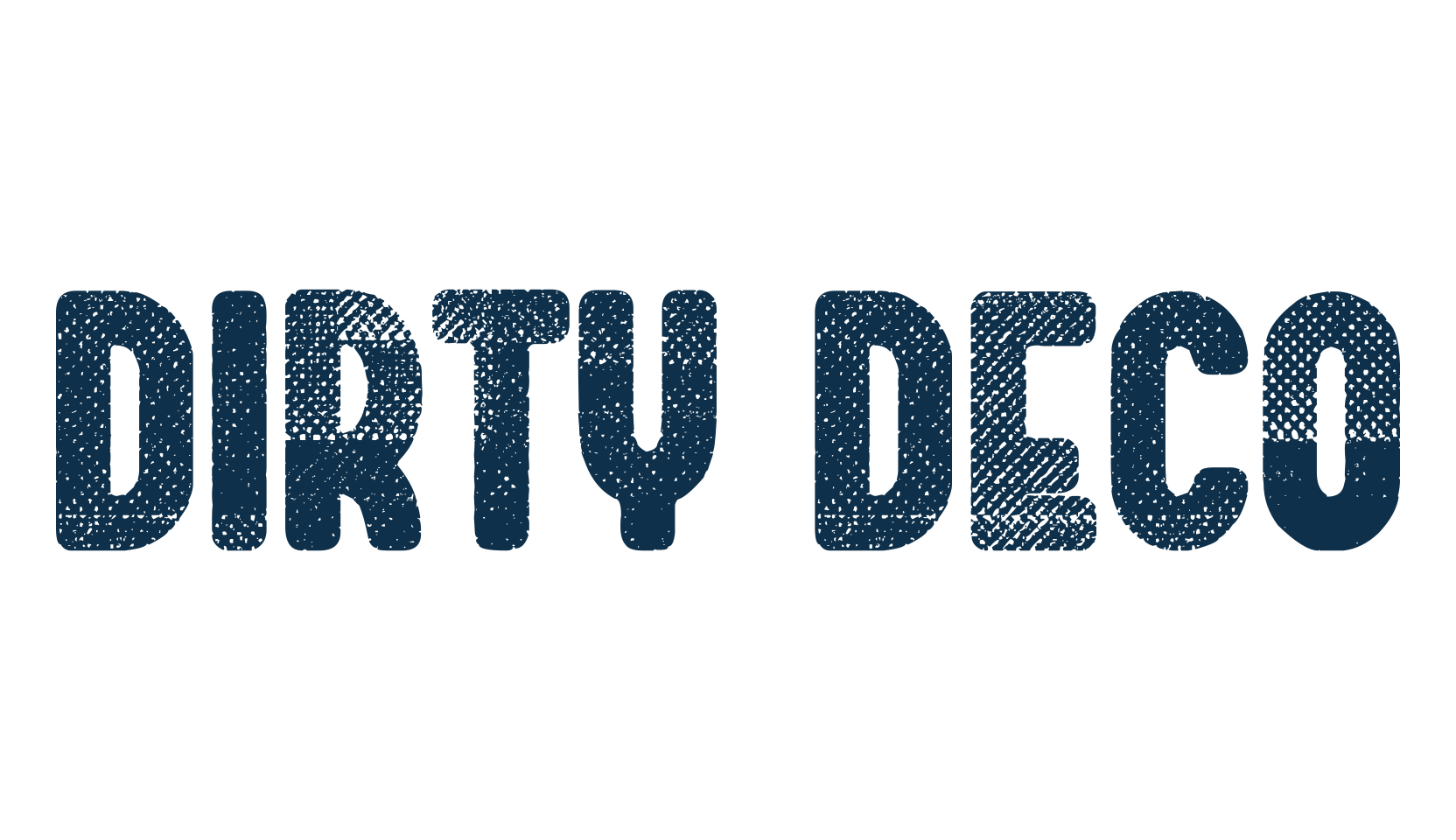 Dirty Deco, fancy eroded decorative font preview