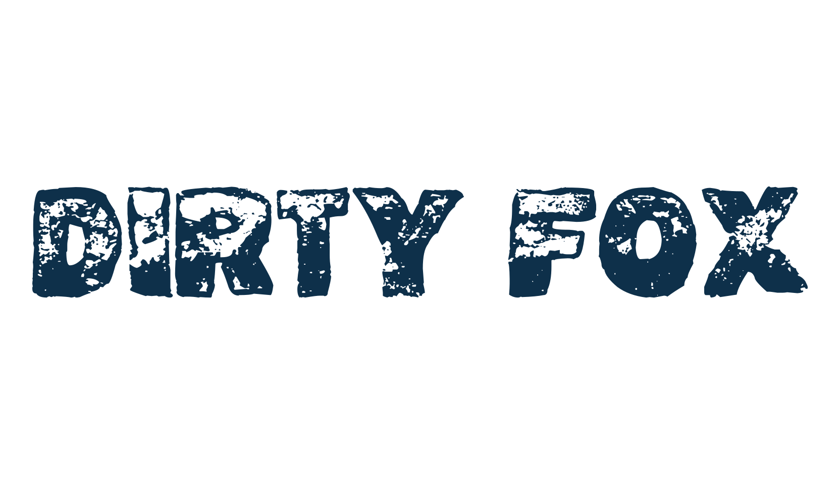 Dirty Fox, destroy font preview