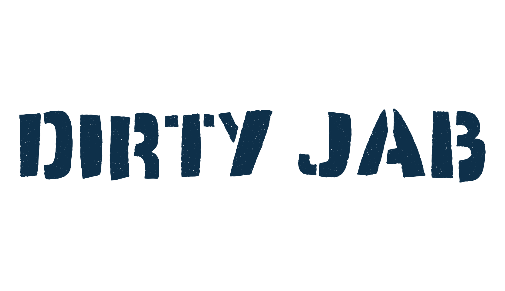 Dirty Jab, fancy stencil, army decorative font preview