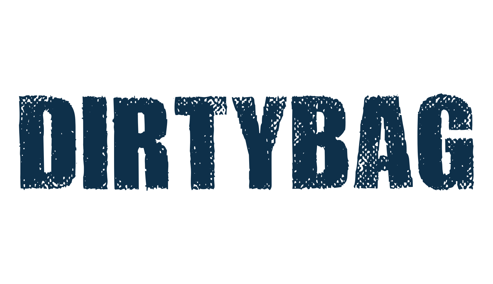 Dirtybag, eroded font preview