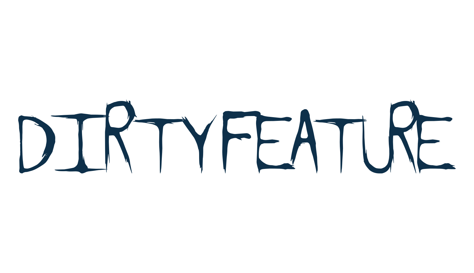 Dirty Feature, halloween font preview