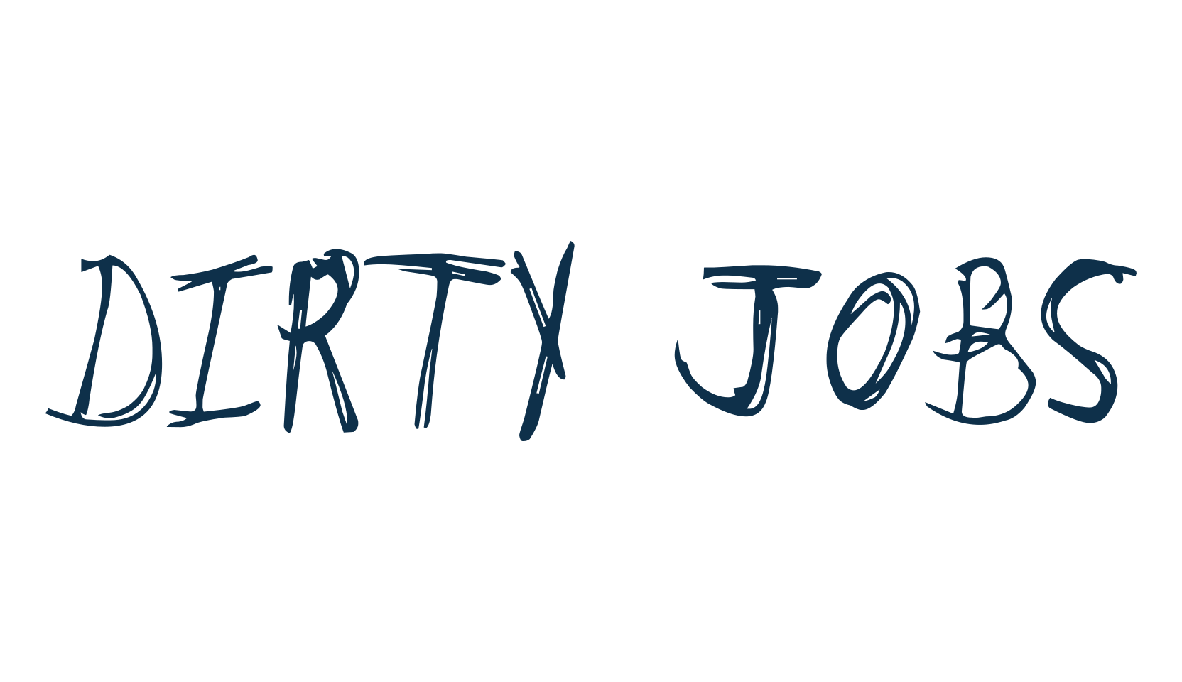 Dirty Jobs, script trash fancy decorative calligraphy font preview