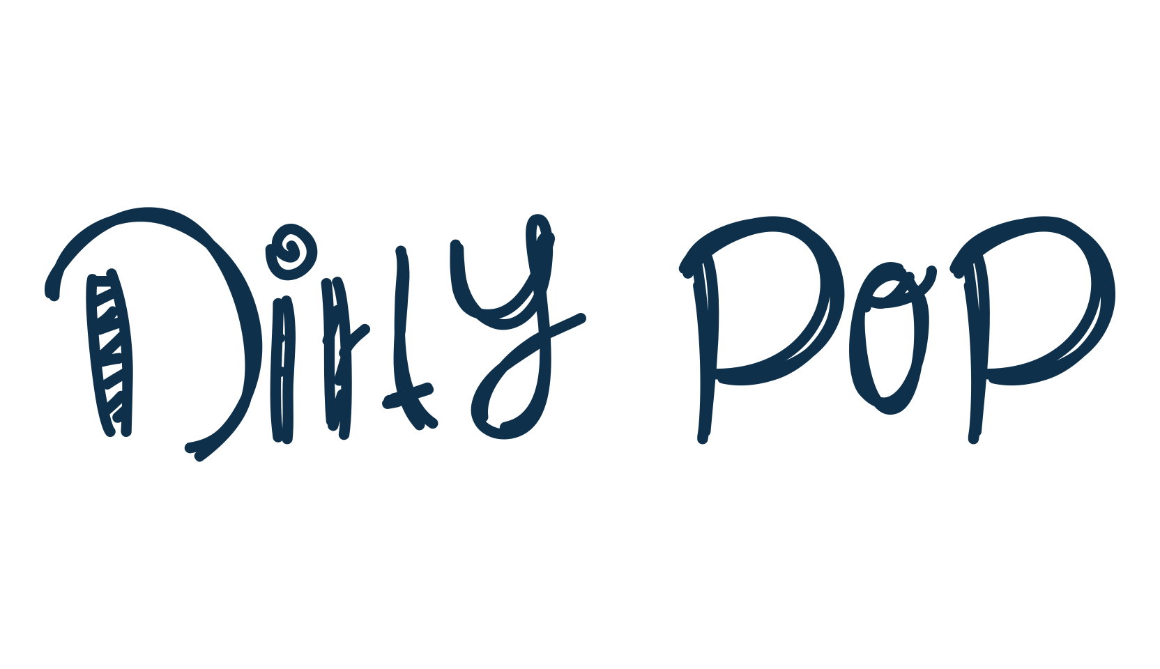 Dirty Pop, fancy cartoon decorative font preview