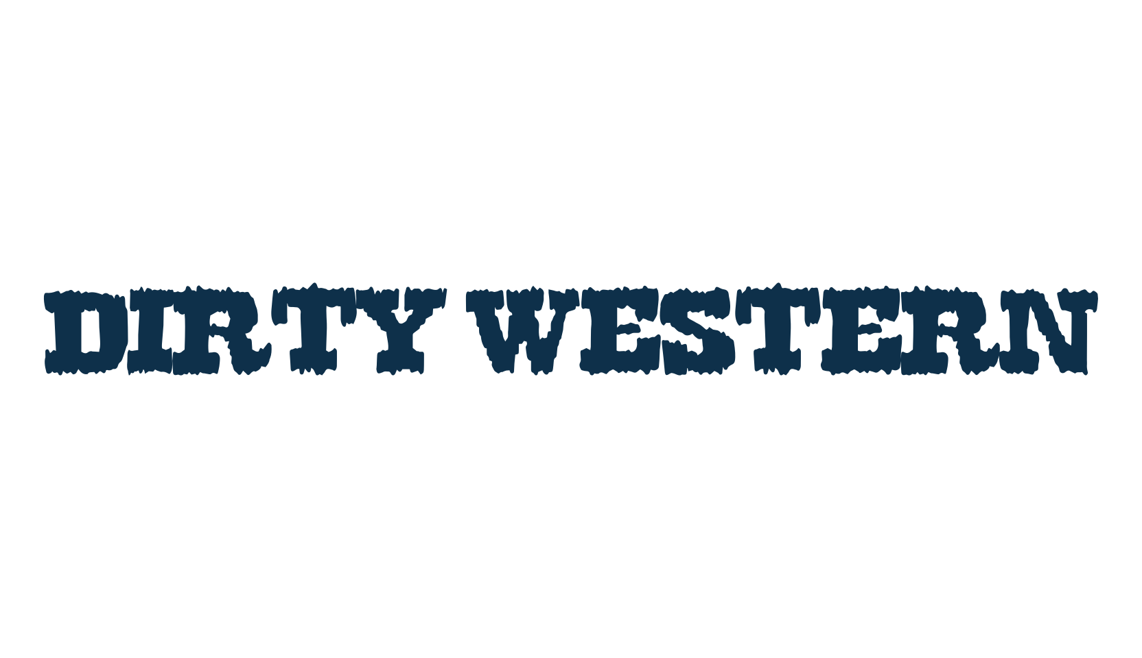 Dirty Western, western font preview