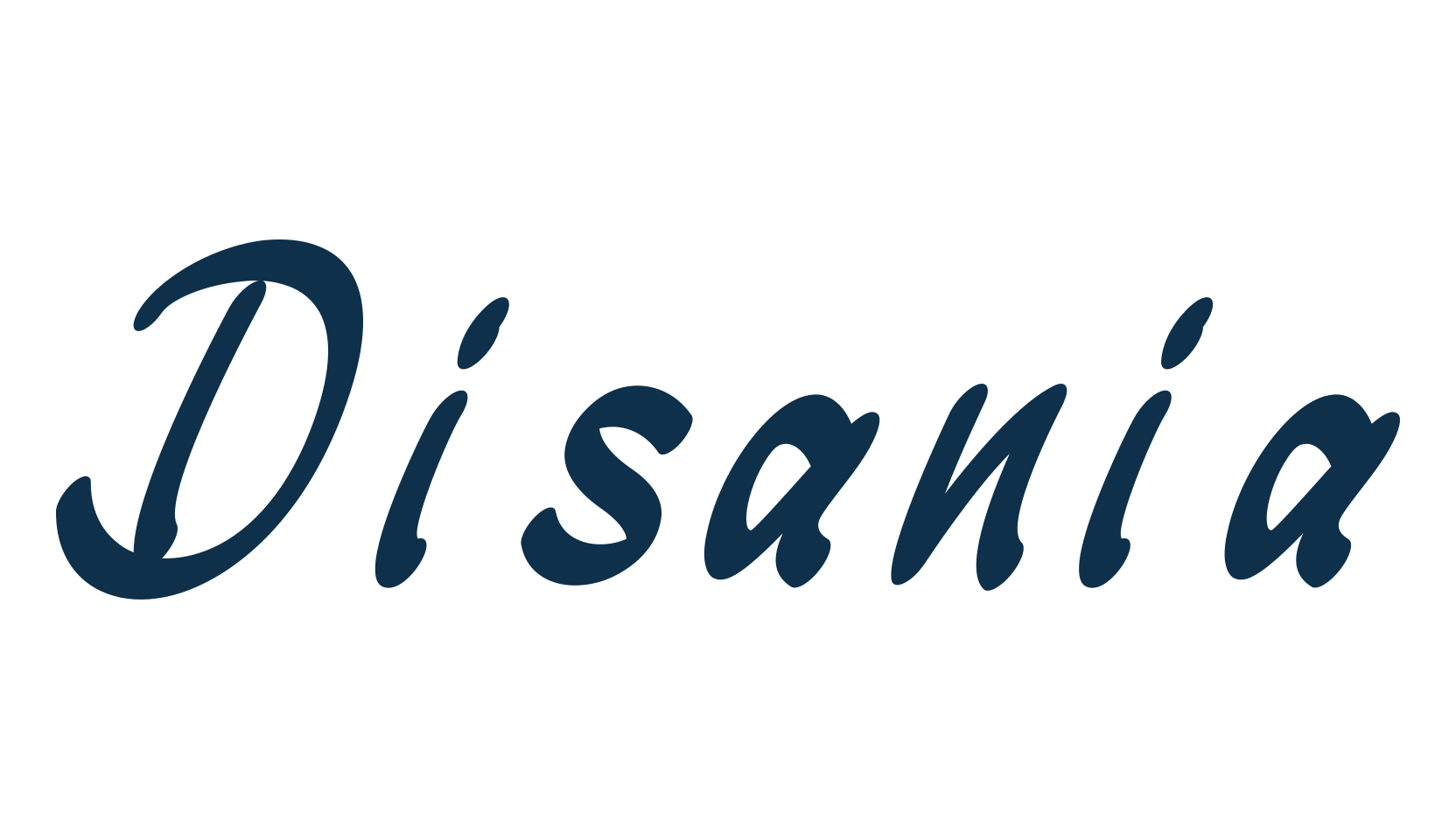 Disania, handwriting font preview