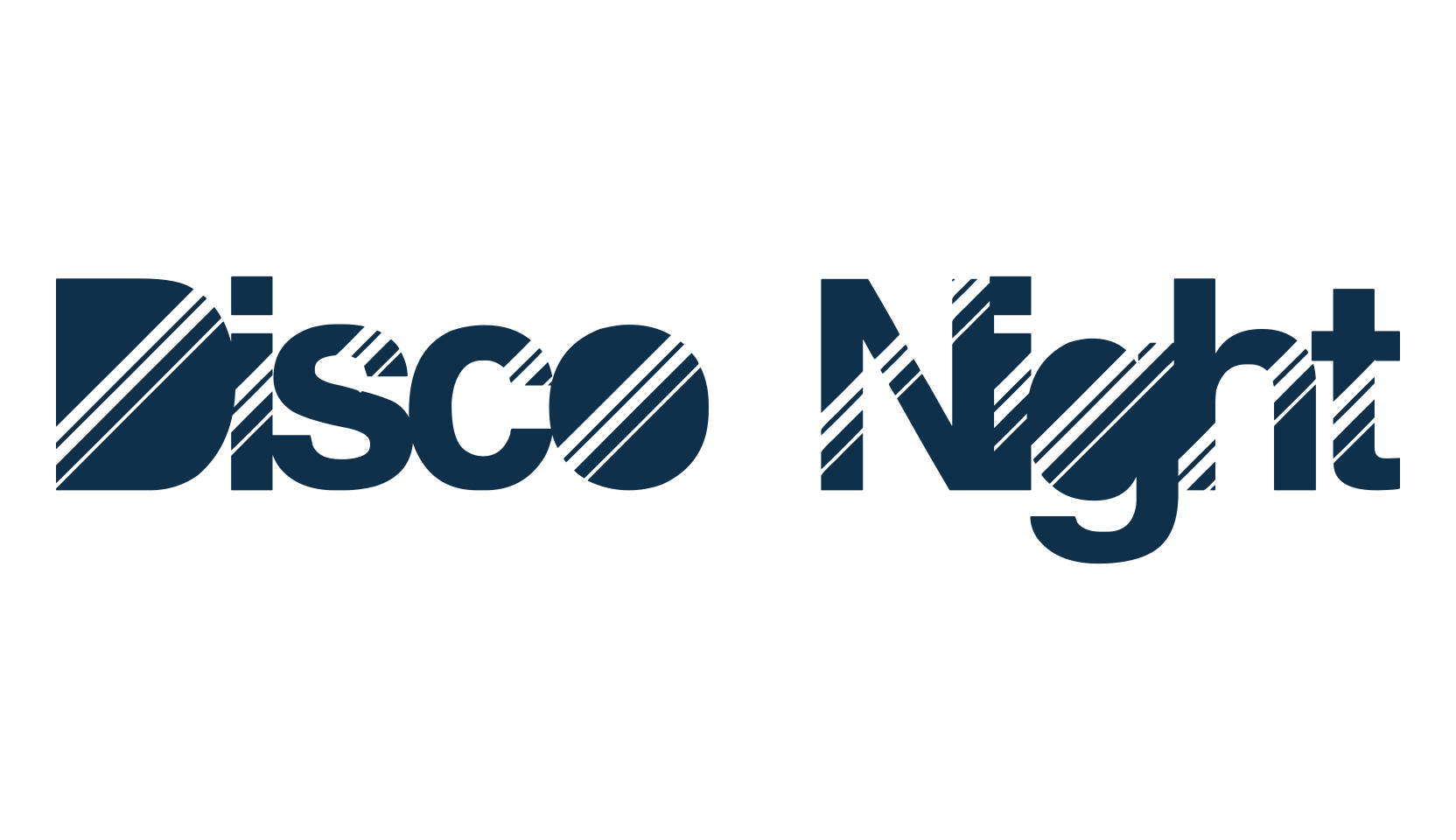 Disco Night, groovy font preview