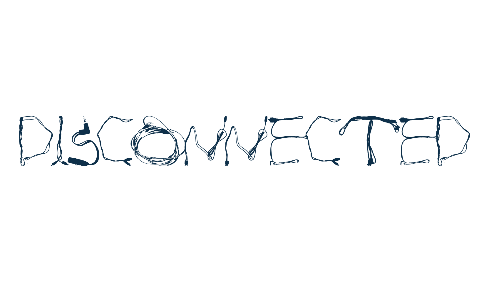 Disconnected, trash font preview
