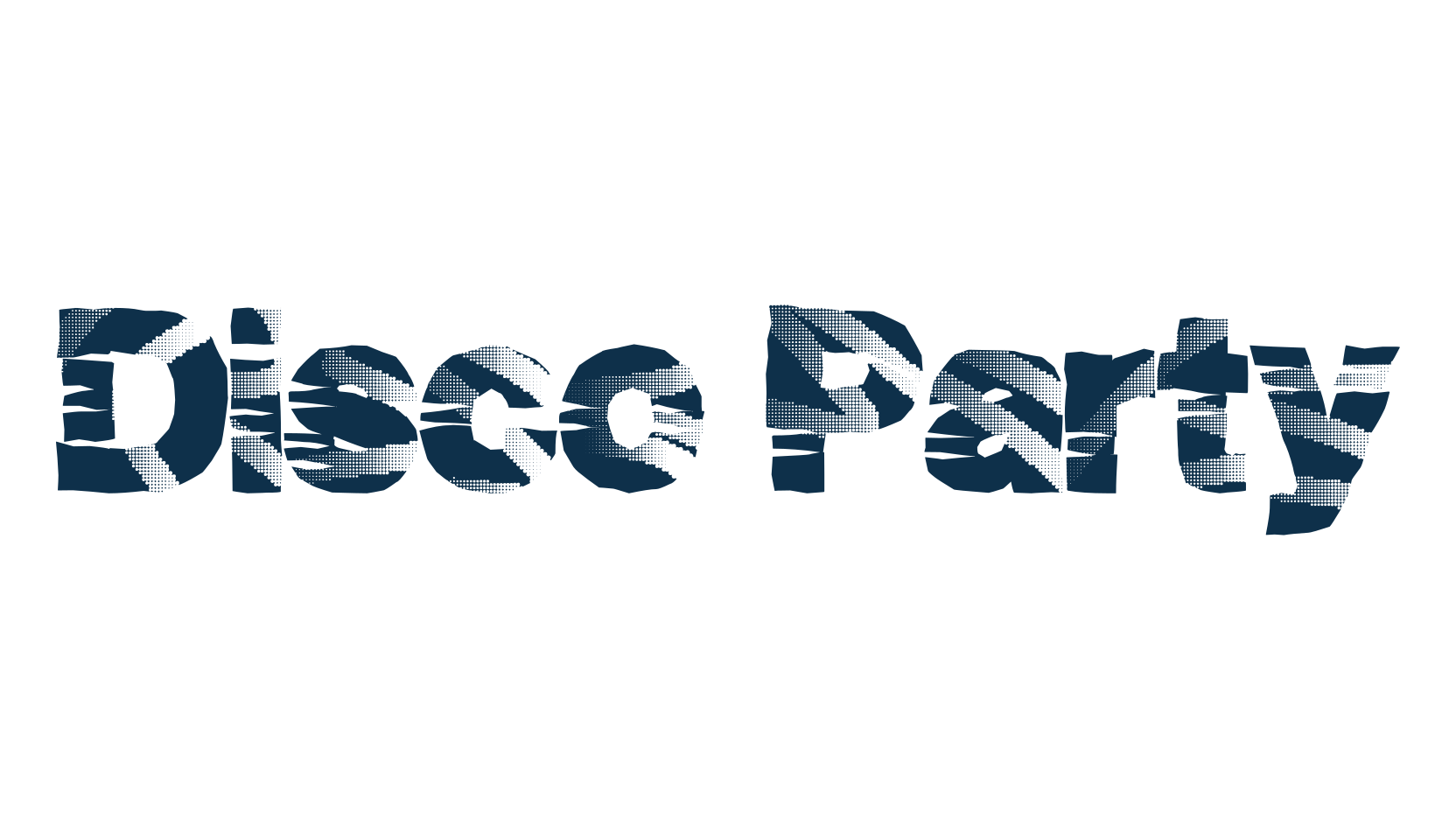 Disco Party, fancy decorative font preview