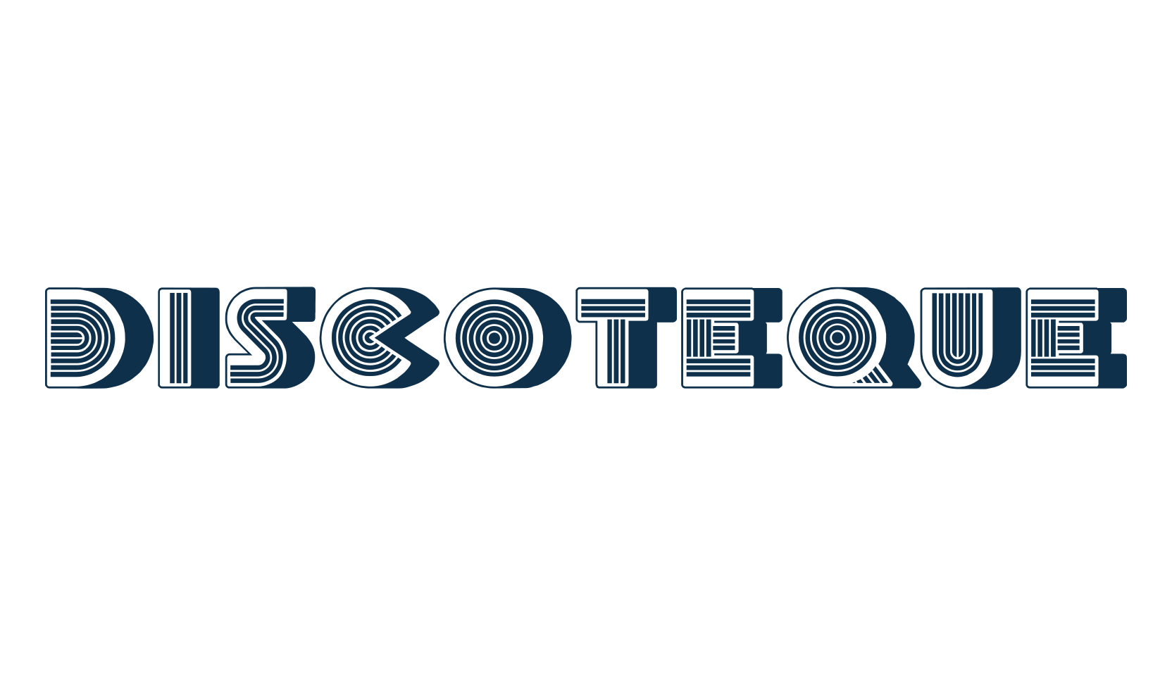 Discoteque, fancy groovy decorative font preview