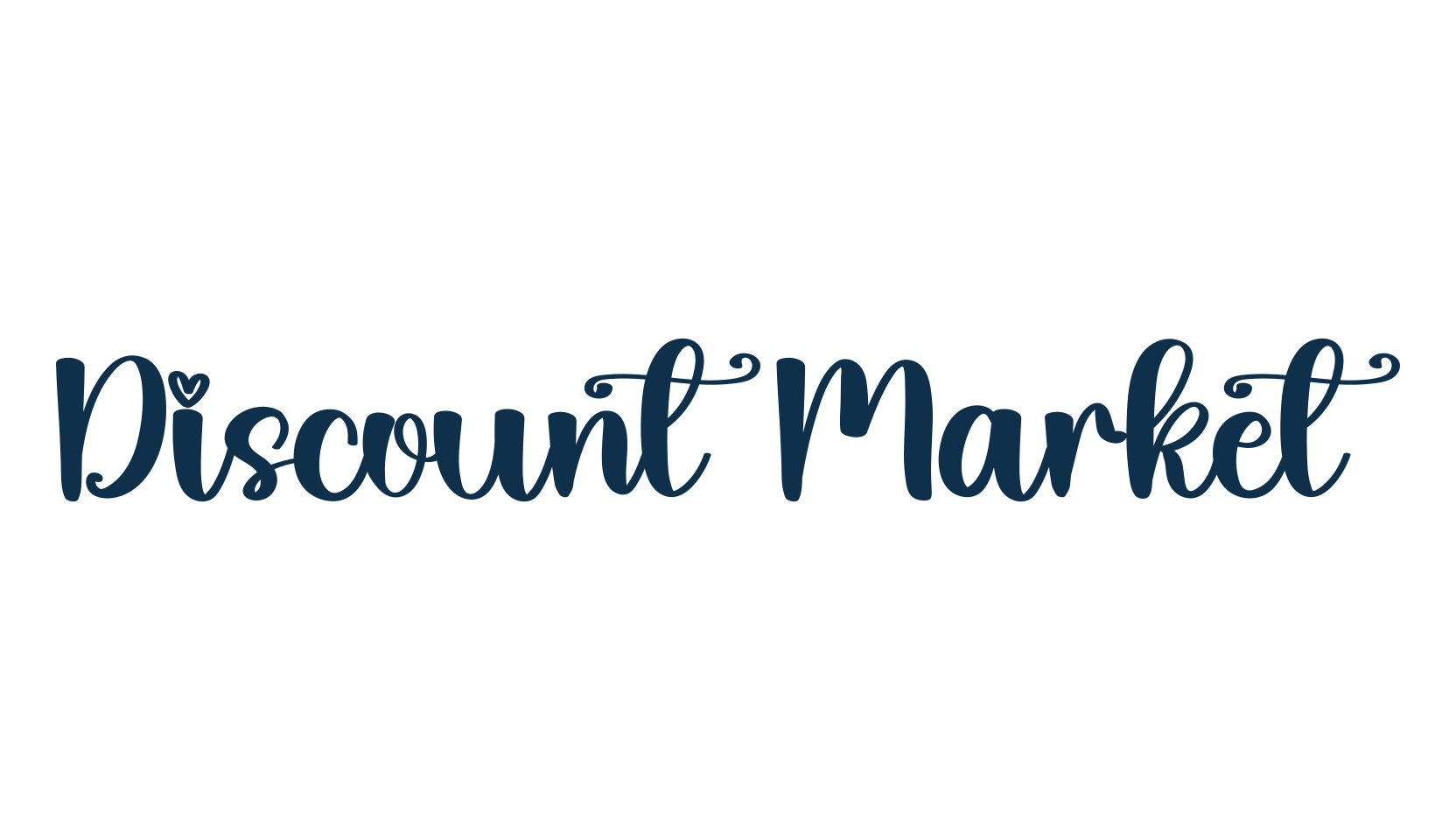 Discount Market, fancy decorative font preview