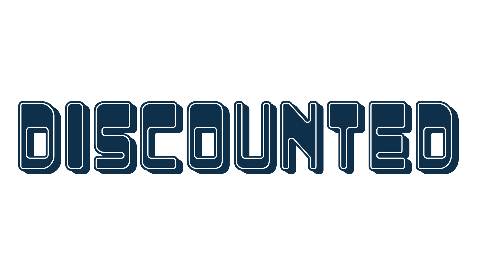 Discounted, various font preview