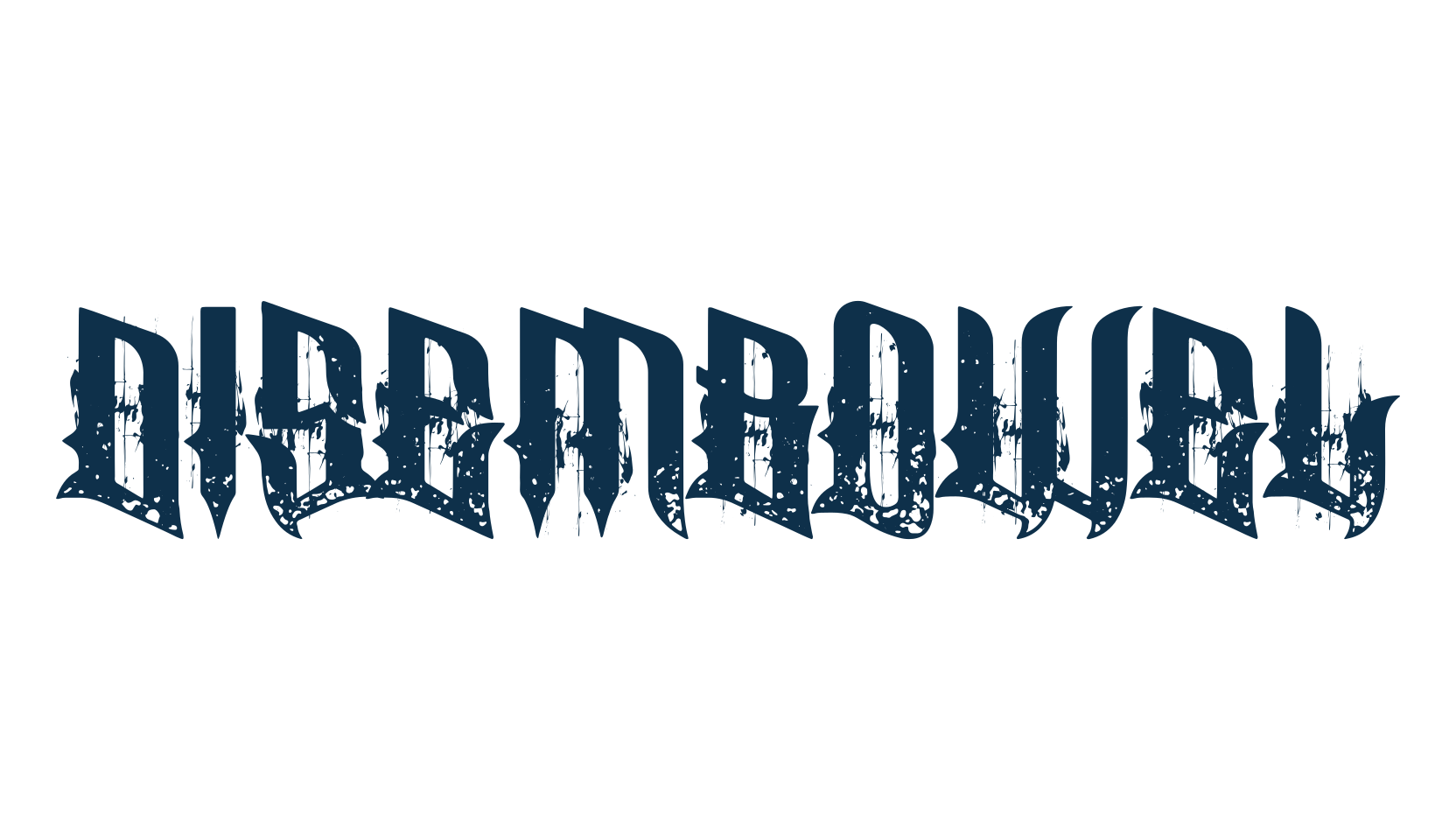 Disembowel, gothic modern font preview