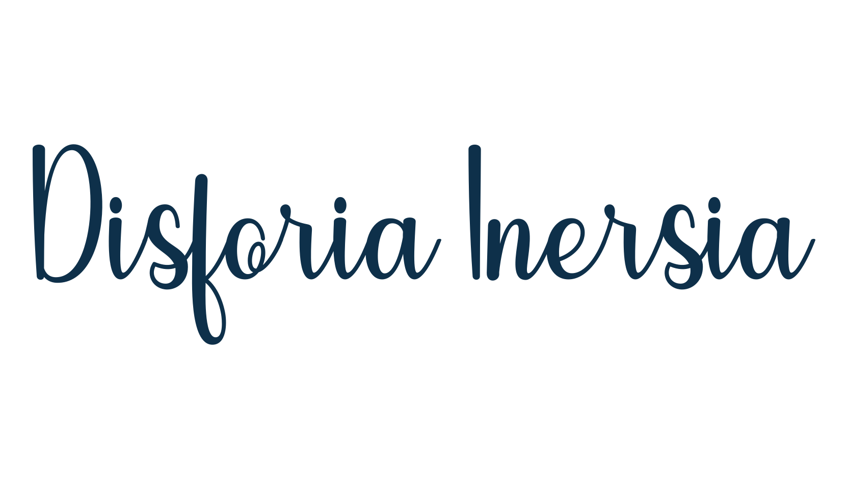 Disforia Inersia, fancy various decorative script calligraphy font preview
