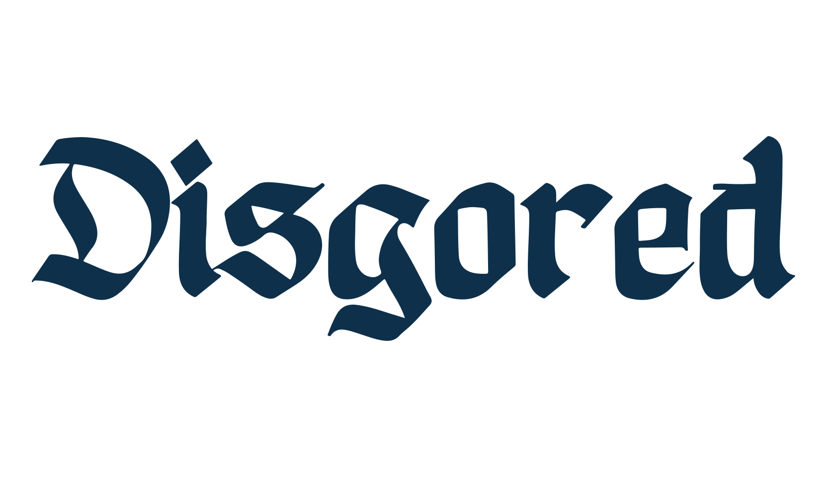 Disgored, gothic modern font preview