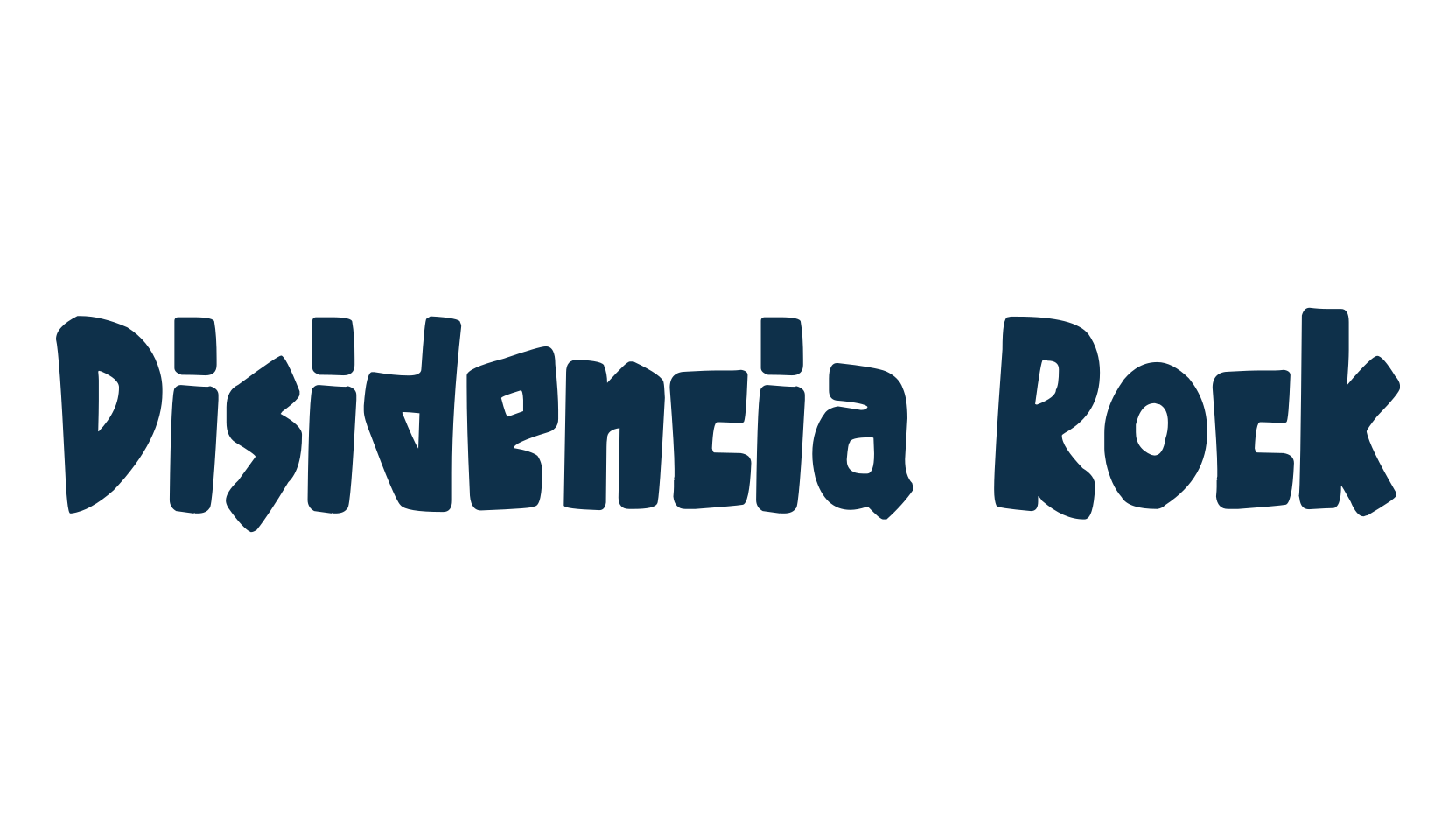 Disidencia Rock, fancy cartoon decorative font preview