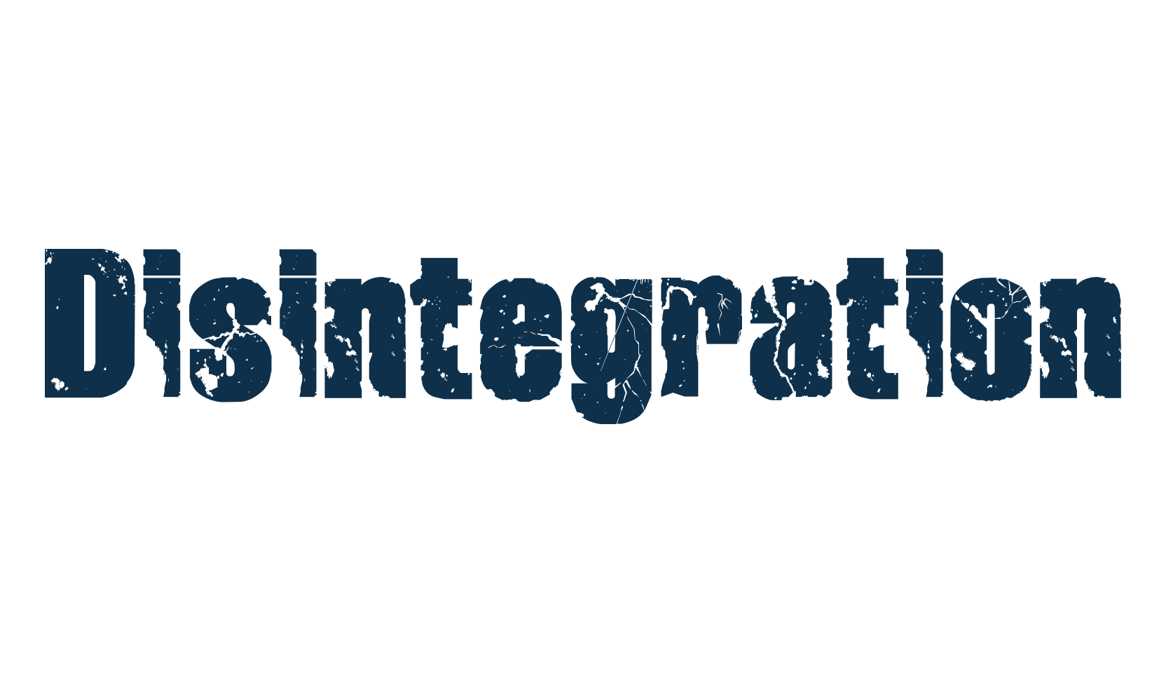 Disintegration, fancy destroy decorative font preview