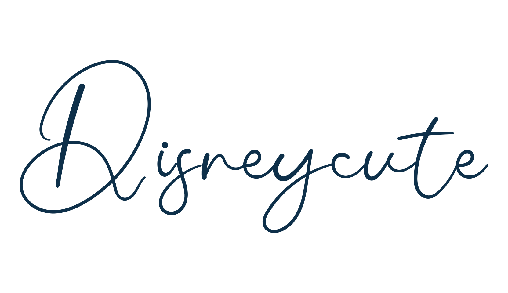 Disneycute, script handwritten fancy decorative calligraphy font preview