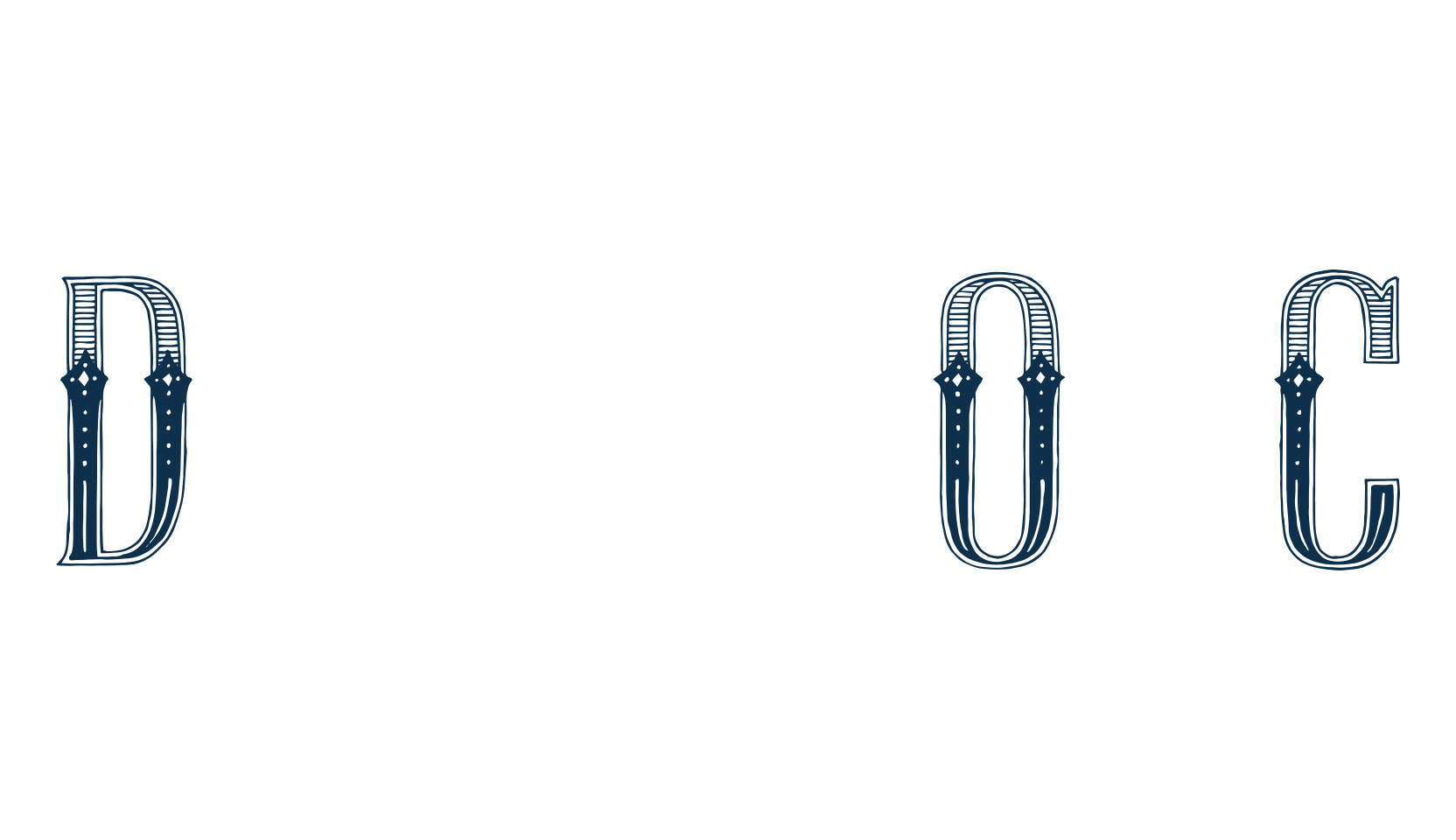 Display Of Character, retro font preview