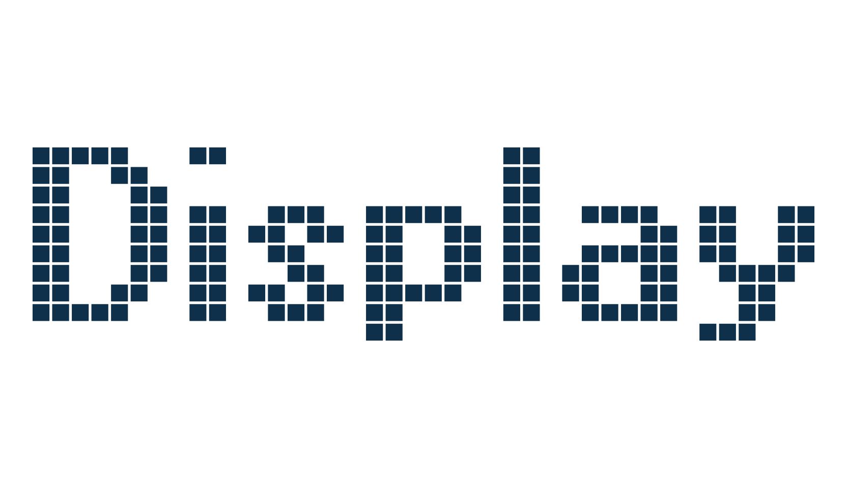 Display, lcd font preview