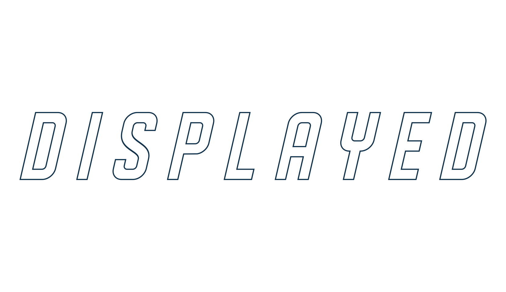 Displayed, basic sans serif font preview