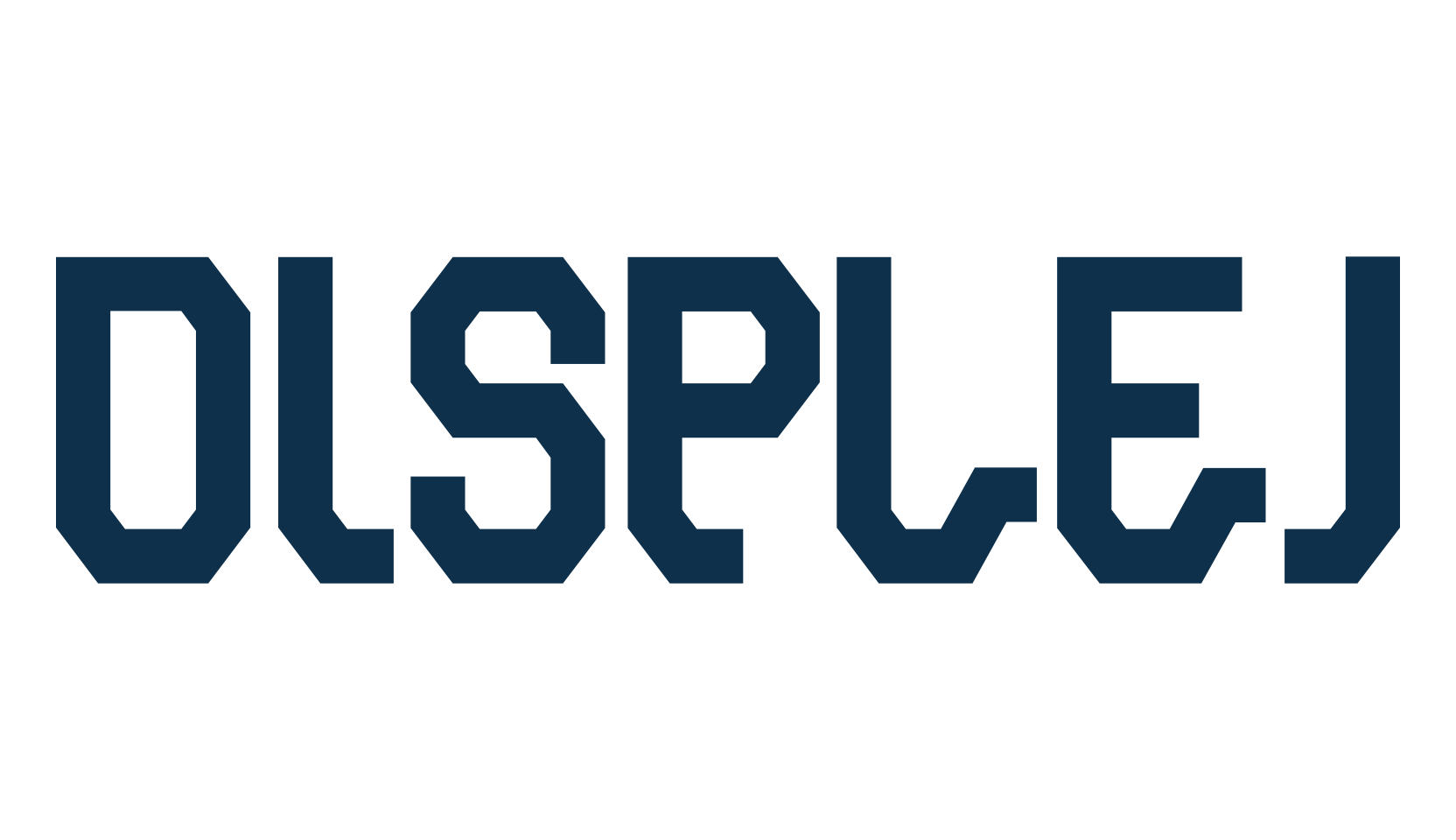 Displej, fancy various techno sci-fi font preview
