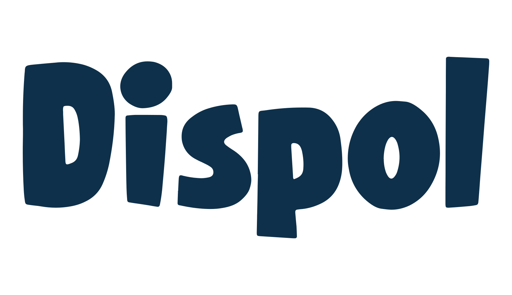 Dispol, cartoon font preview