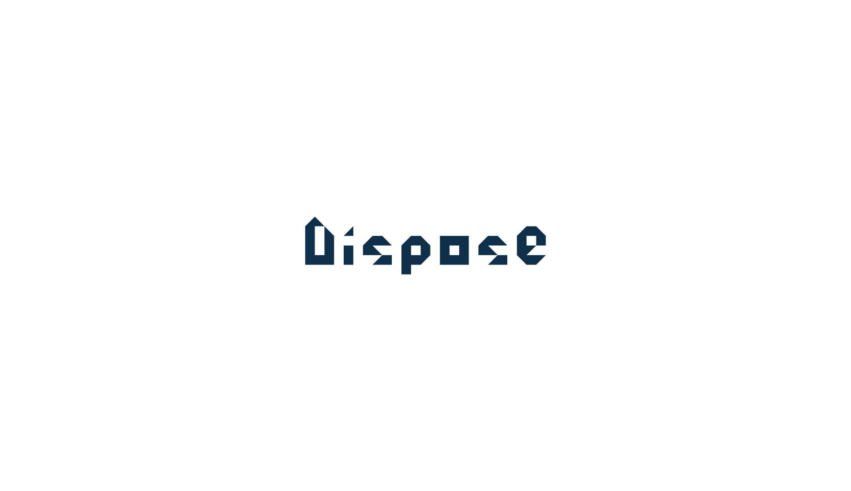 Dispose, techno square sci-fi font preview