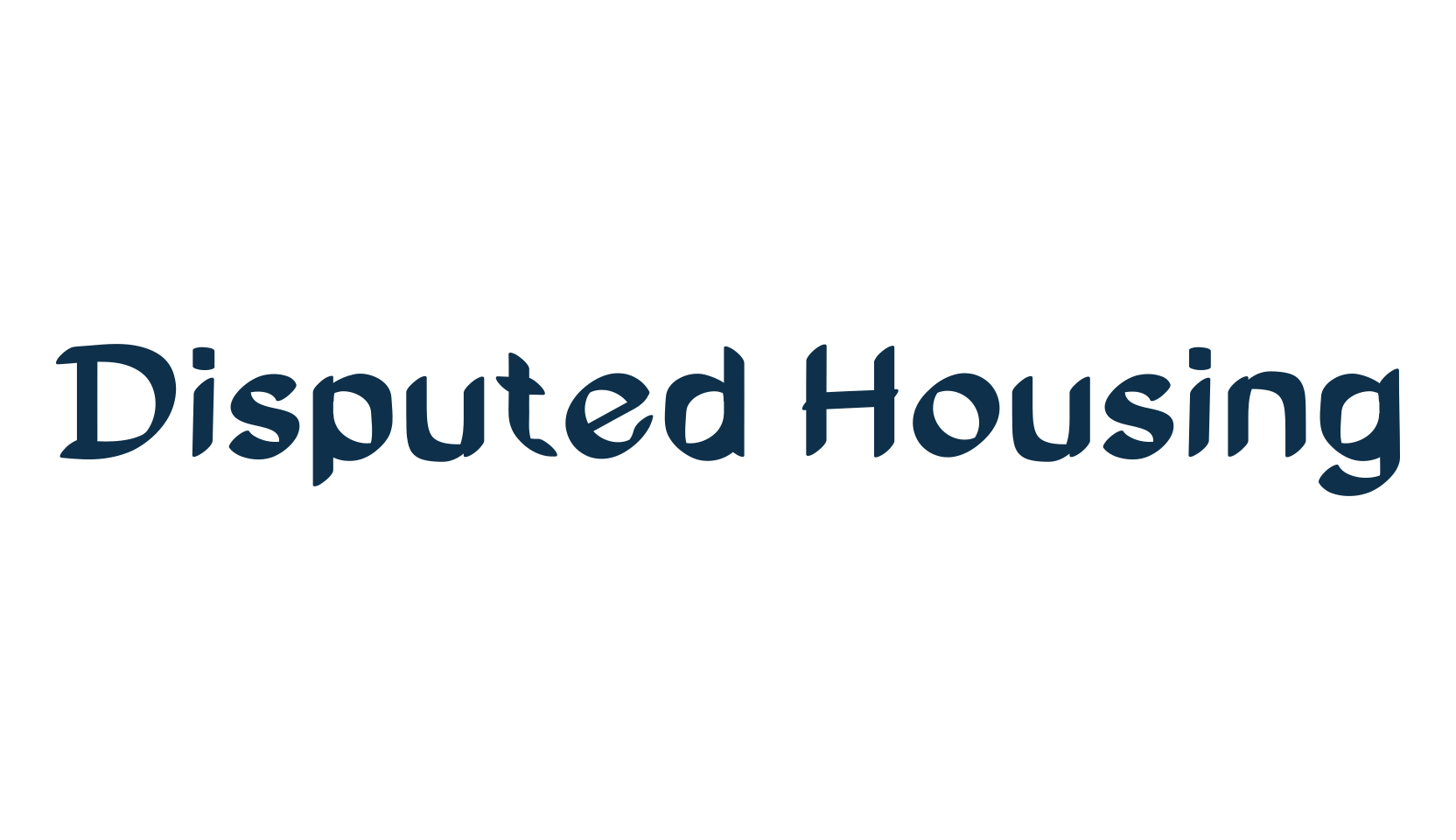 Disputed Housing, fancy cartoon decorative comic font preview