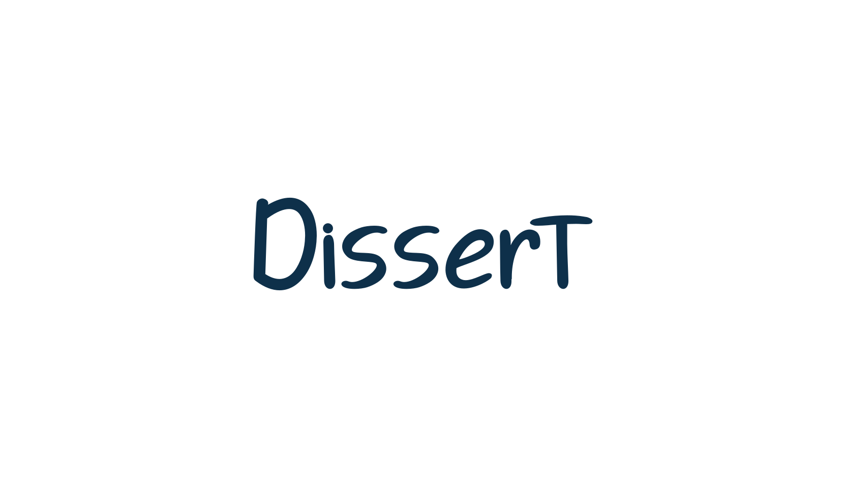 Dissert, handwriting font preview