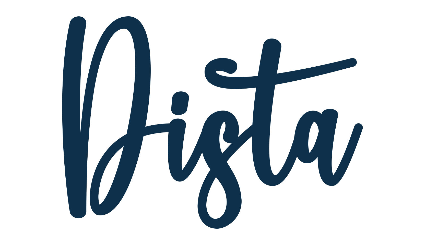 Dista, script handwritten fancy decorative calligraphy font preview