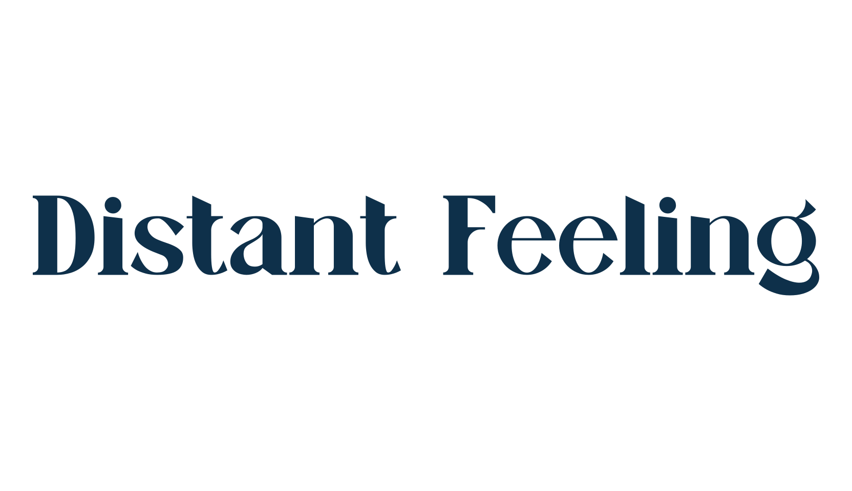 Distant Feeling, basic serif font preview