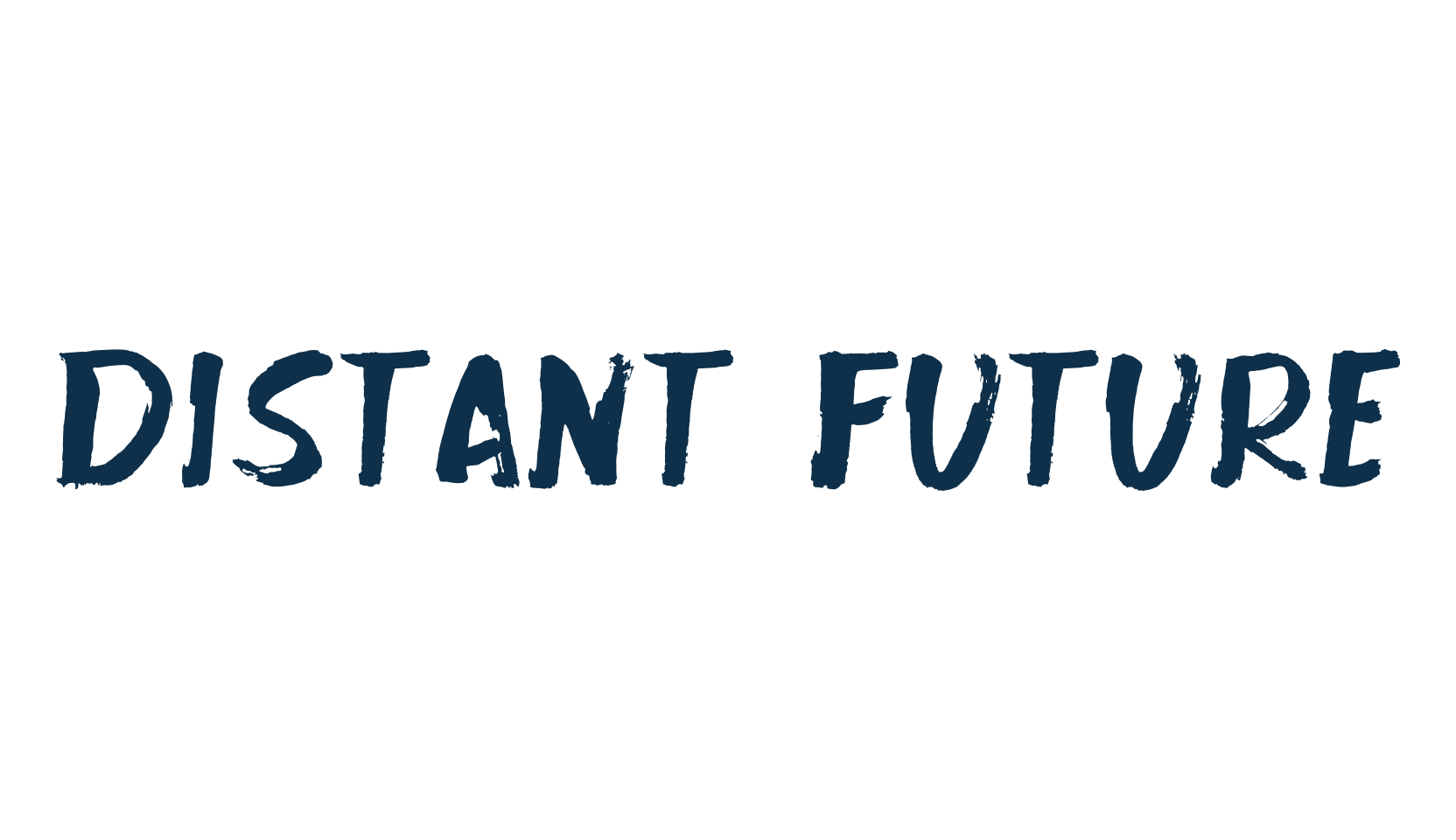 Distant Future, brush font preview