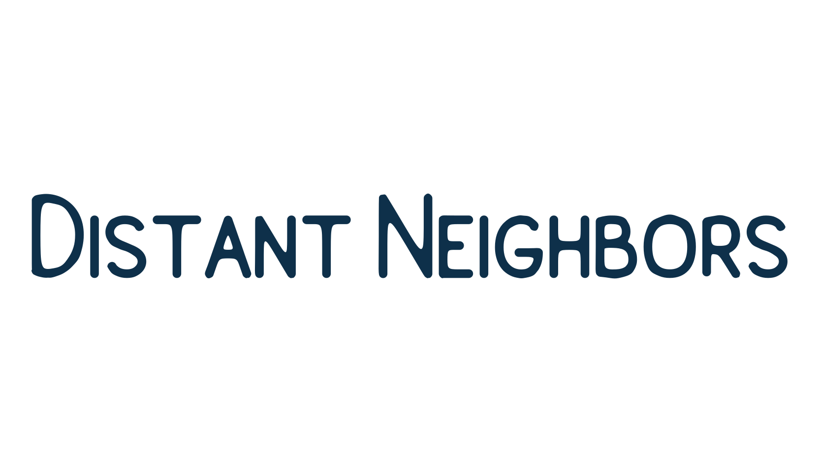 Distant Neighbors, fancy various decorative font preview