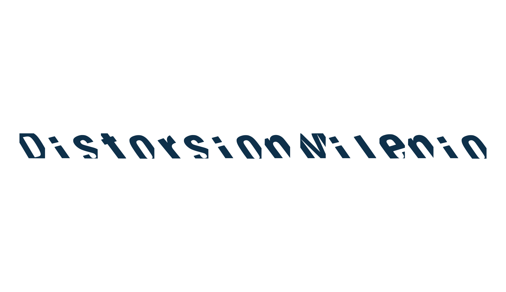 Distorsion Milenio, distorted font preview