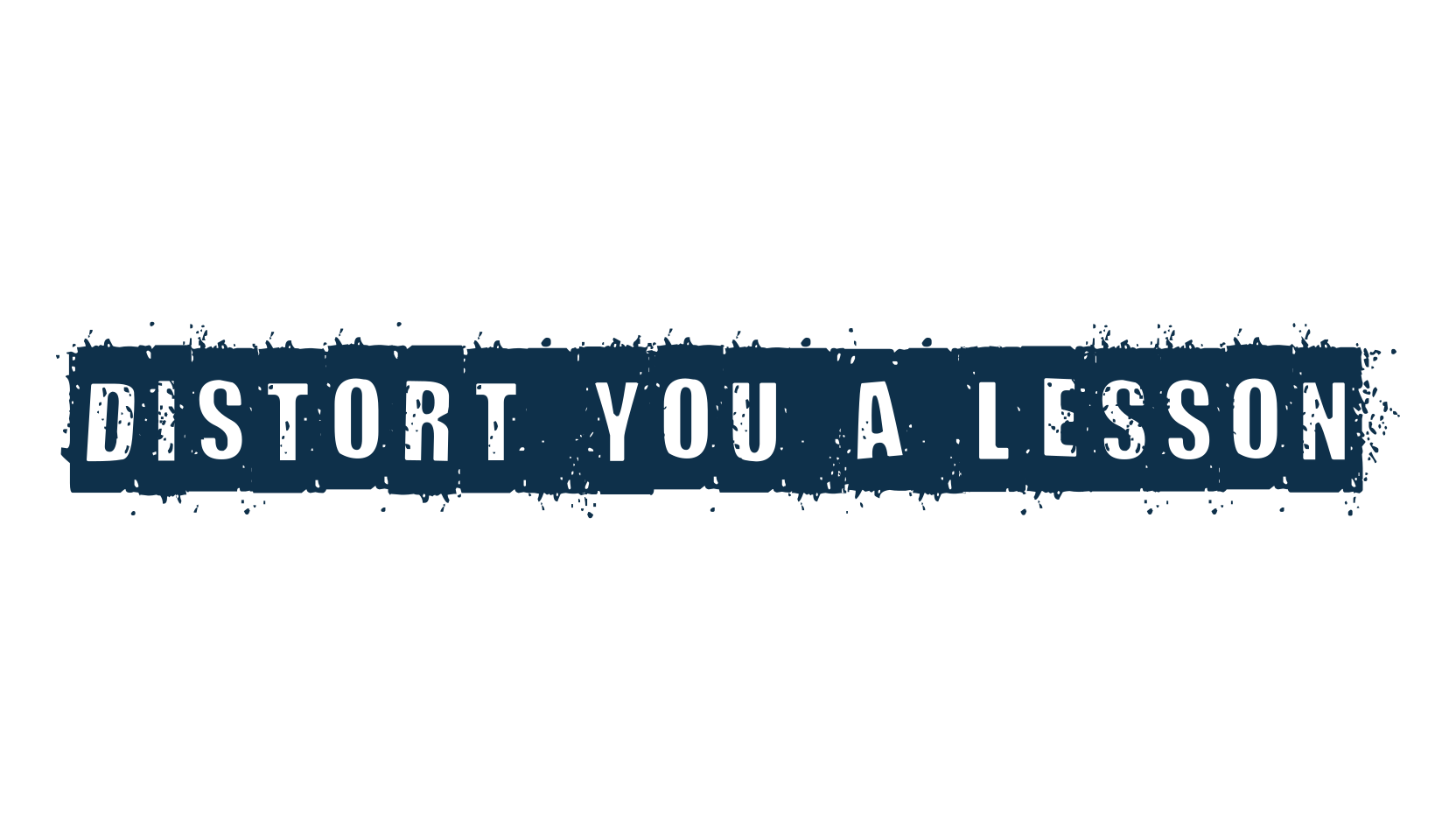 Distort You a Lesson, fancy eroded decorative font preview