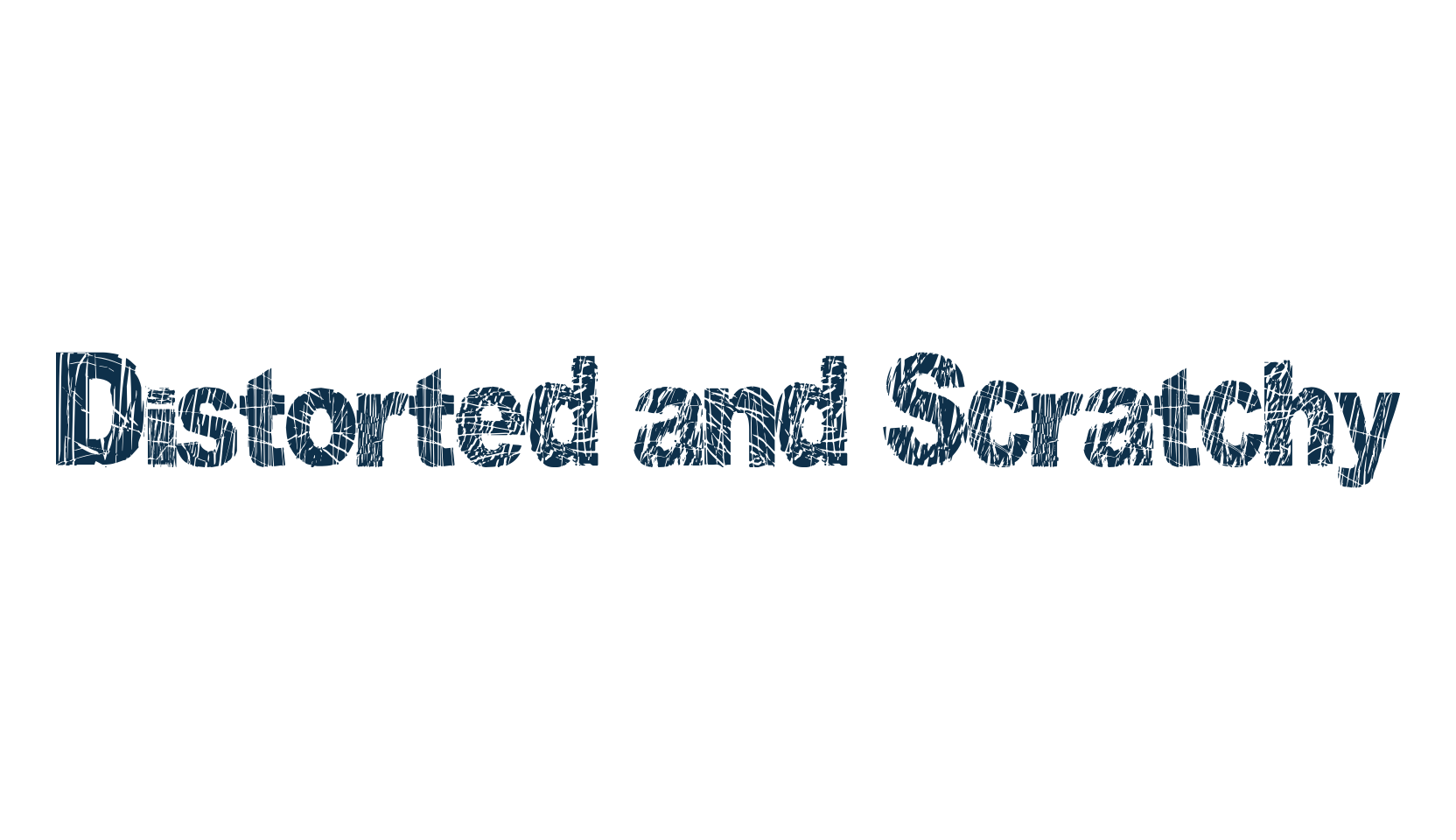 Distorted and Scratchy, distorted font preview