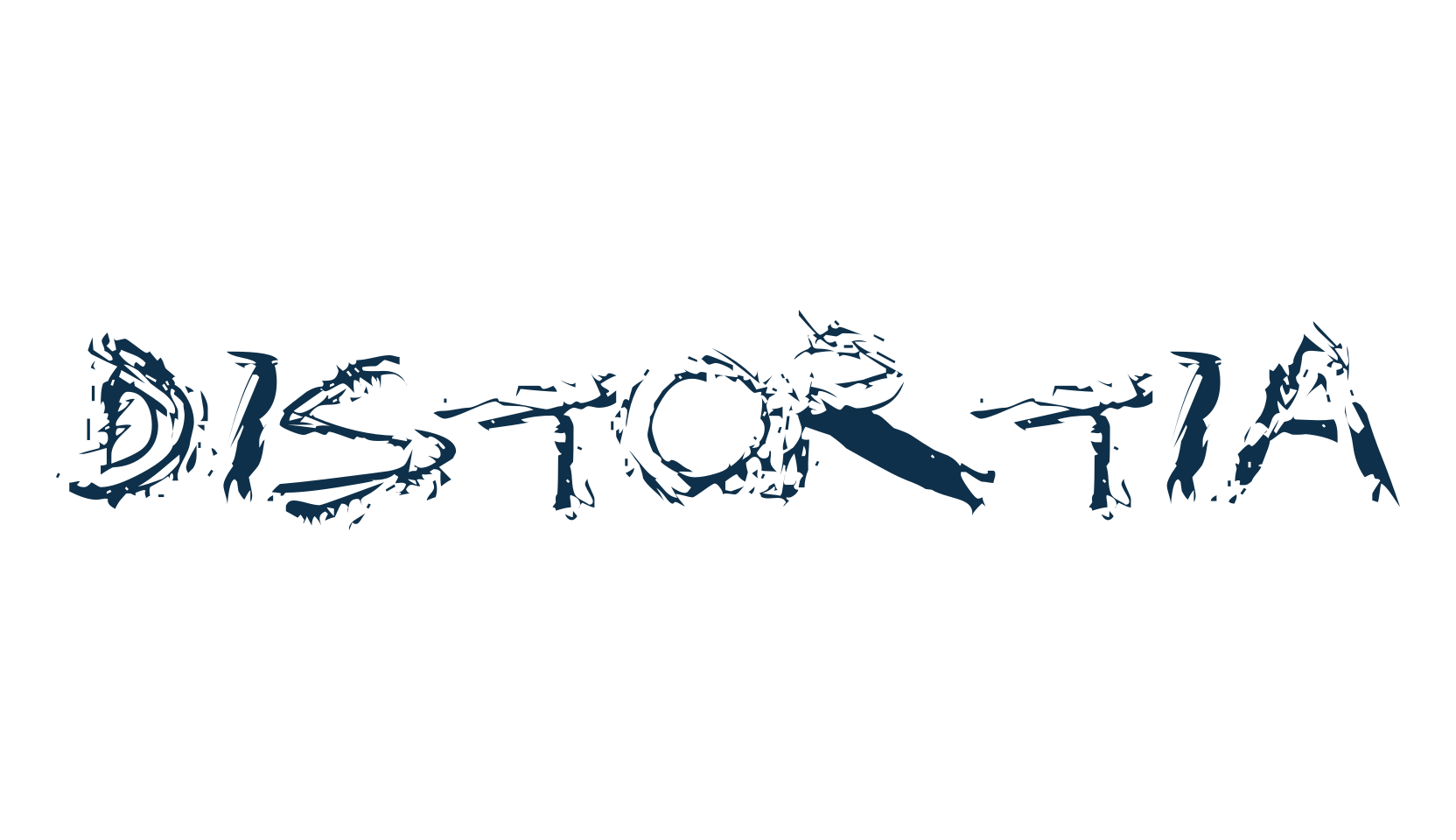 Distortia, trash font preview