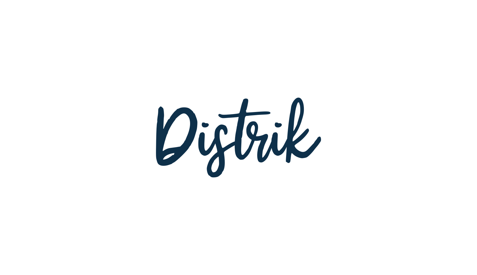 Distrik, script handwritten fancy decorative calligraphy font preview