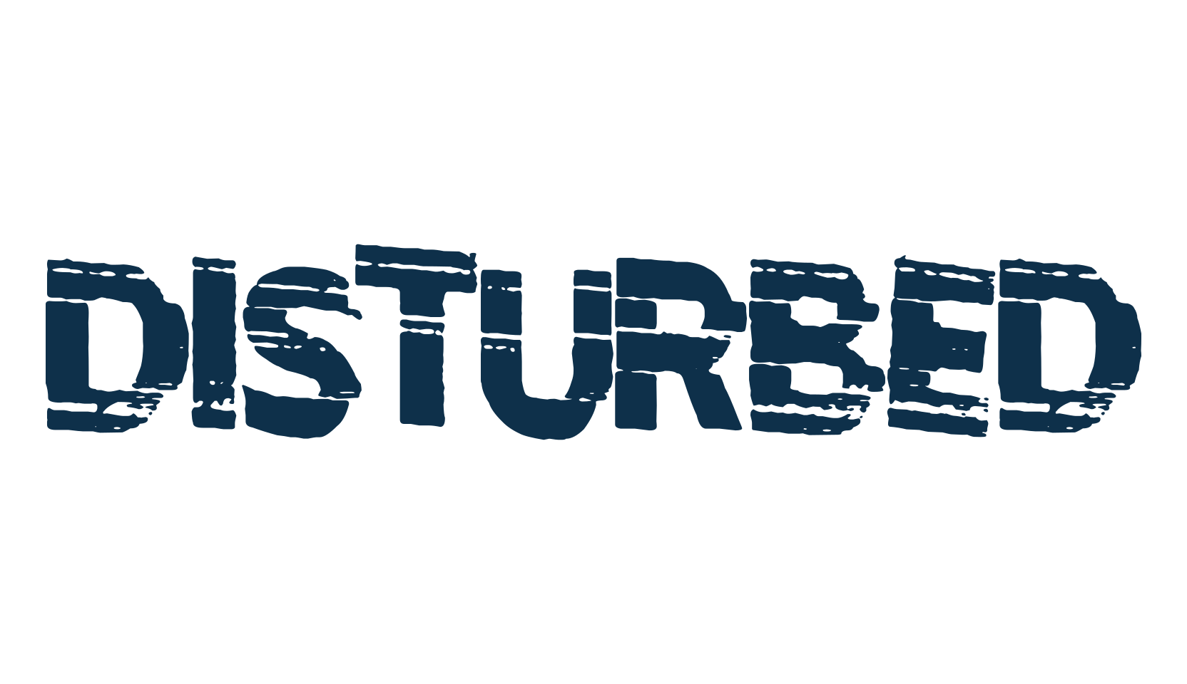 Disturbed, fancy distorted decorative font preview