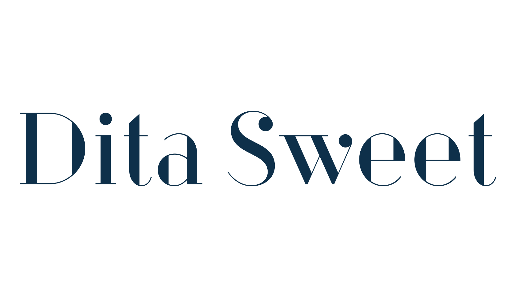 Dita Sweet, fancy retro decorative font preview