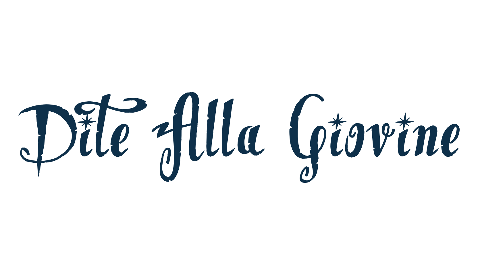 Dite Alla Giovine, fancy various decorative script calligraphy font preview