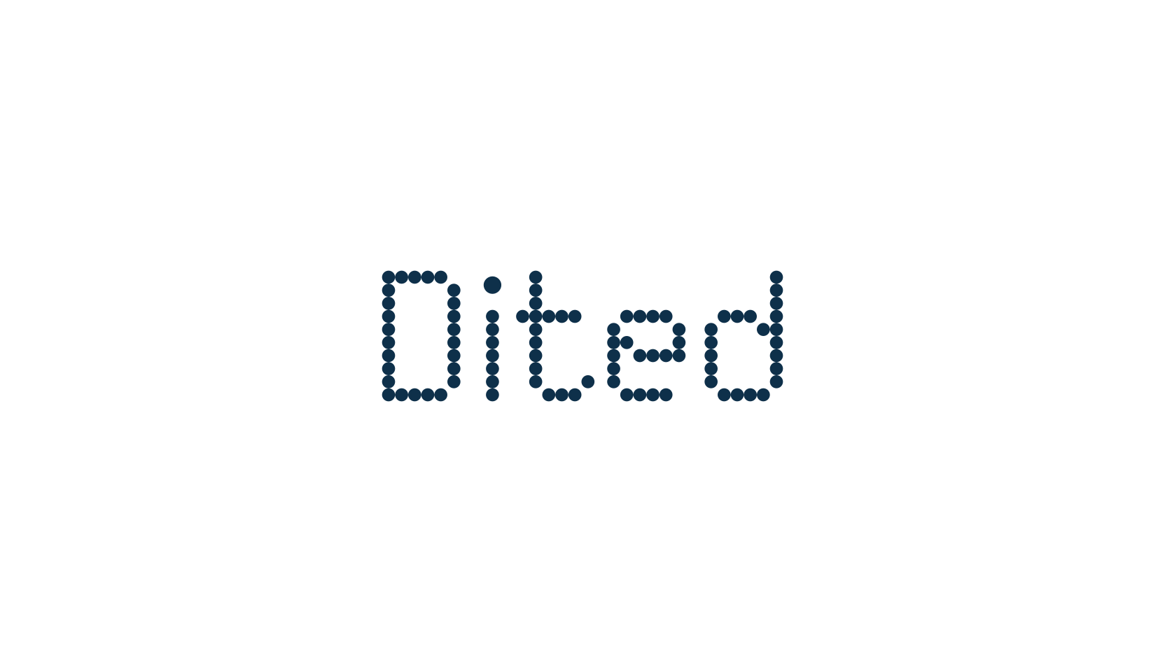 Dited, techno lcd sci-fi font preview