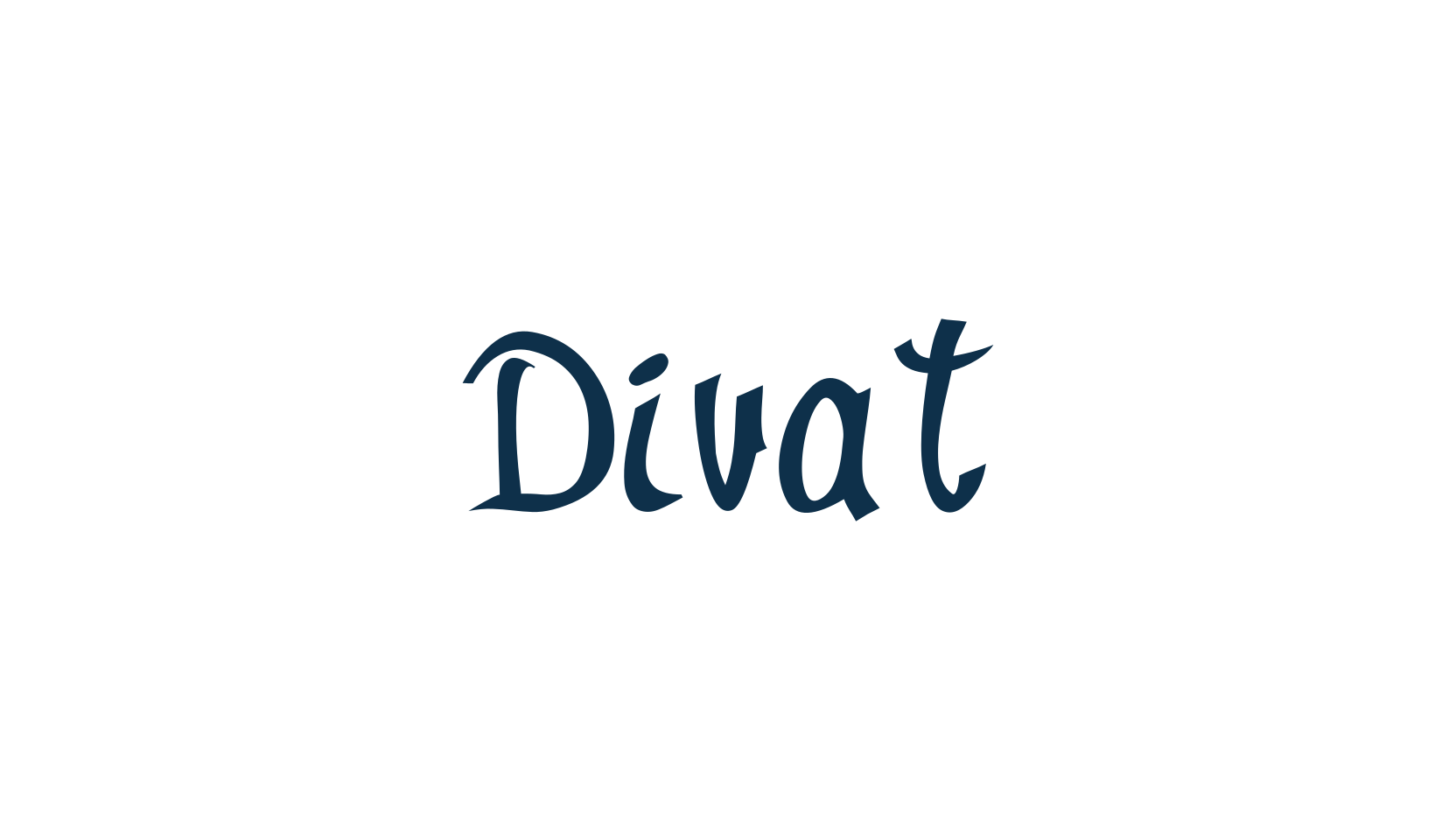 Divat, fancy decorative font preview