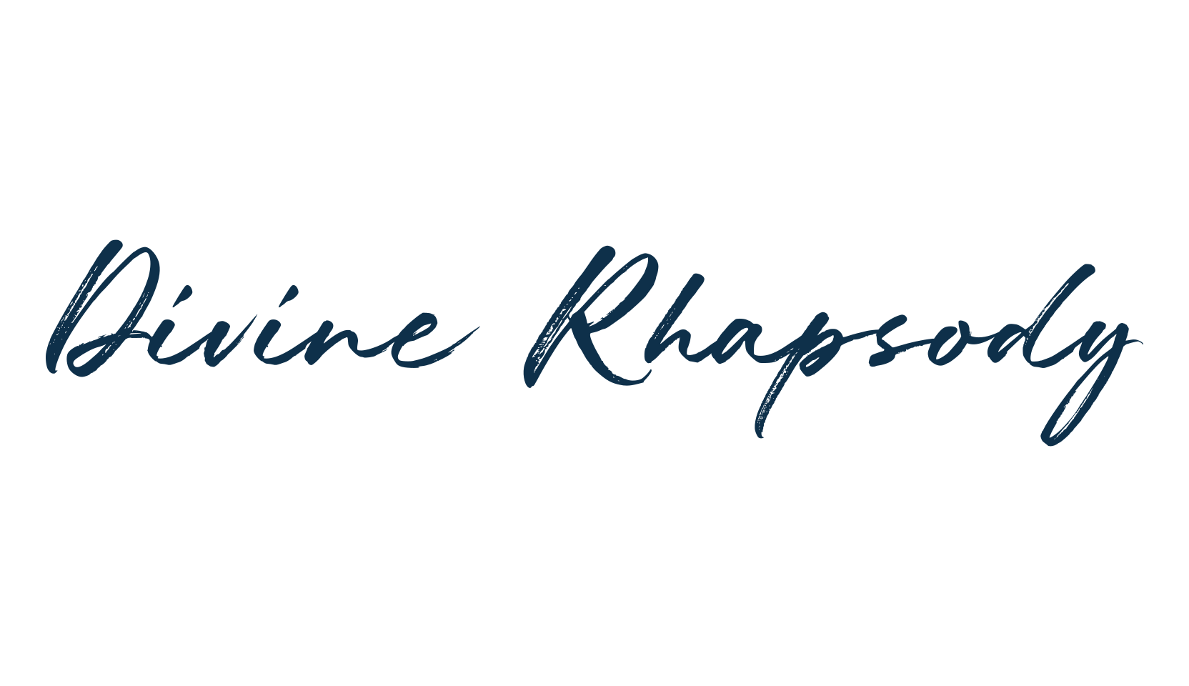 Divine Rhapsody, script brush fancy decorative calligraphy font preview