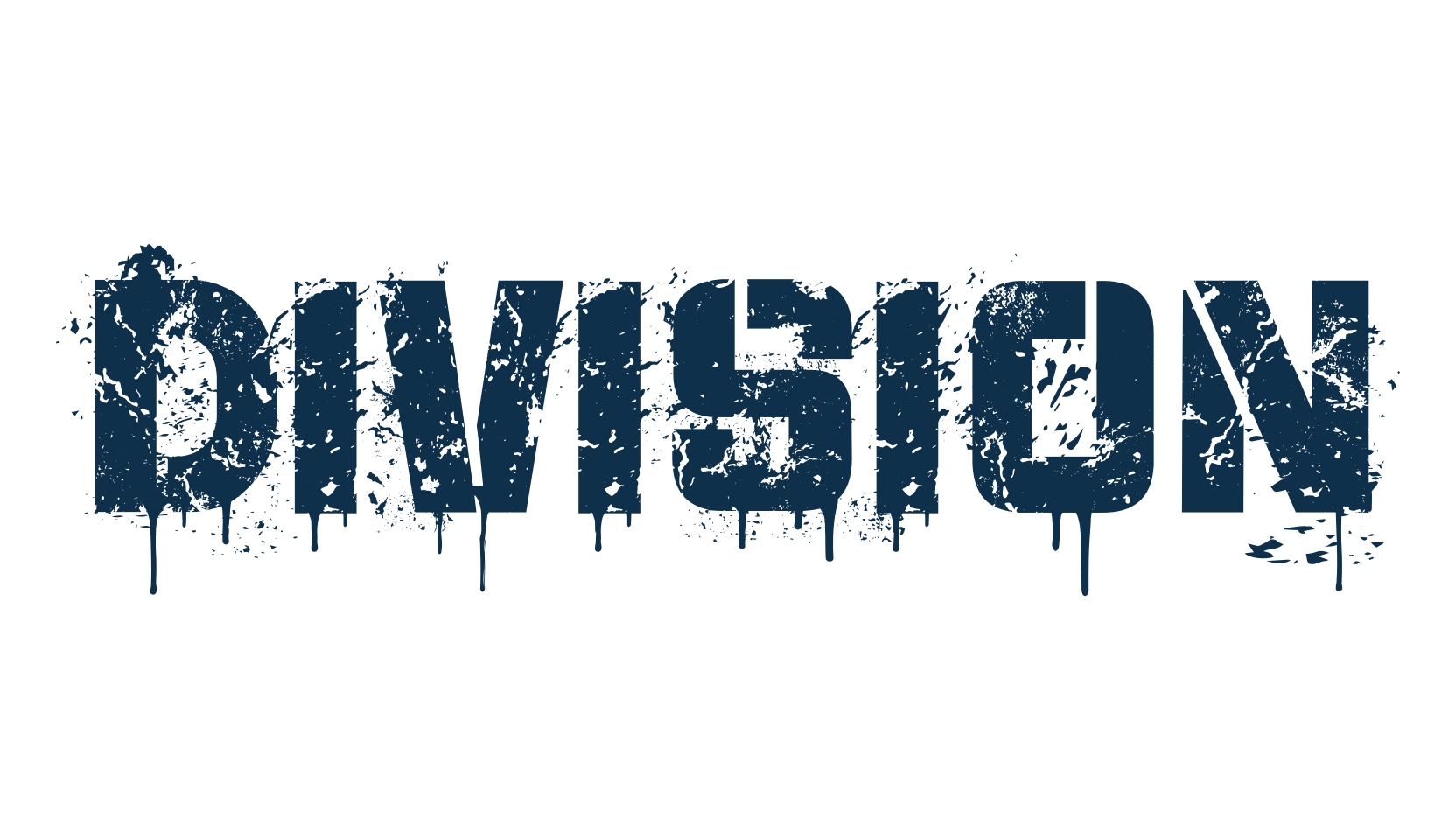 Division, fancy destroy decorative font preview