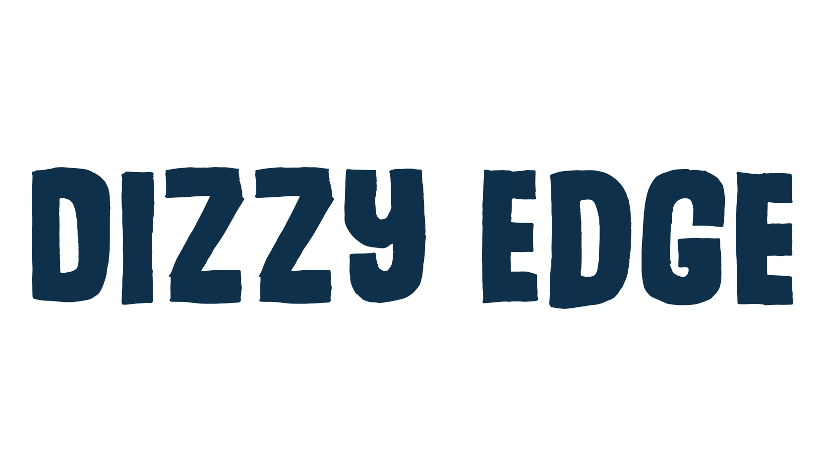 Dizzy Edge, cartoon font preview