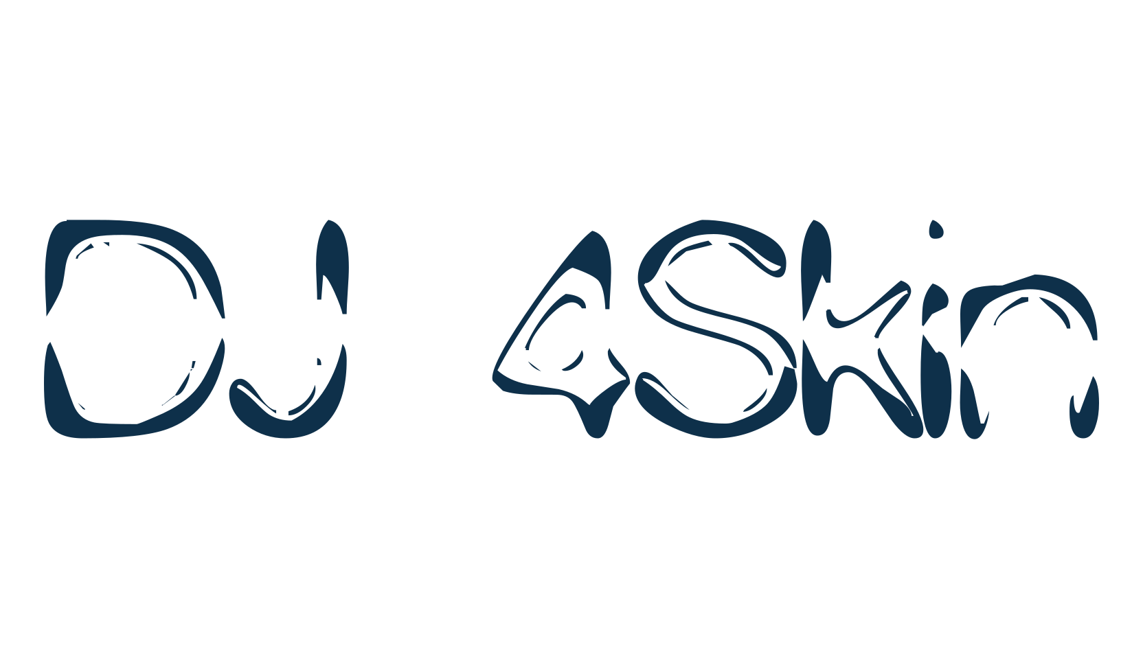 DJ 4Skin, fancy eroded decorative font preview