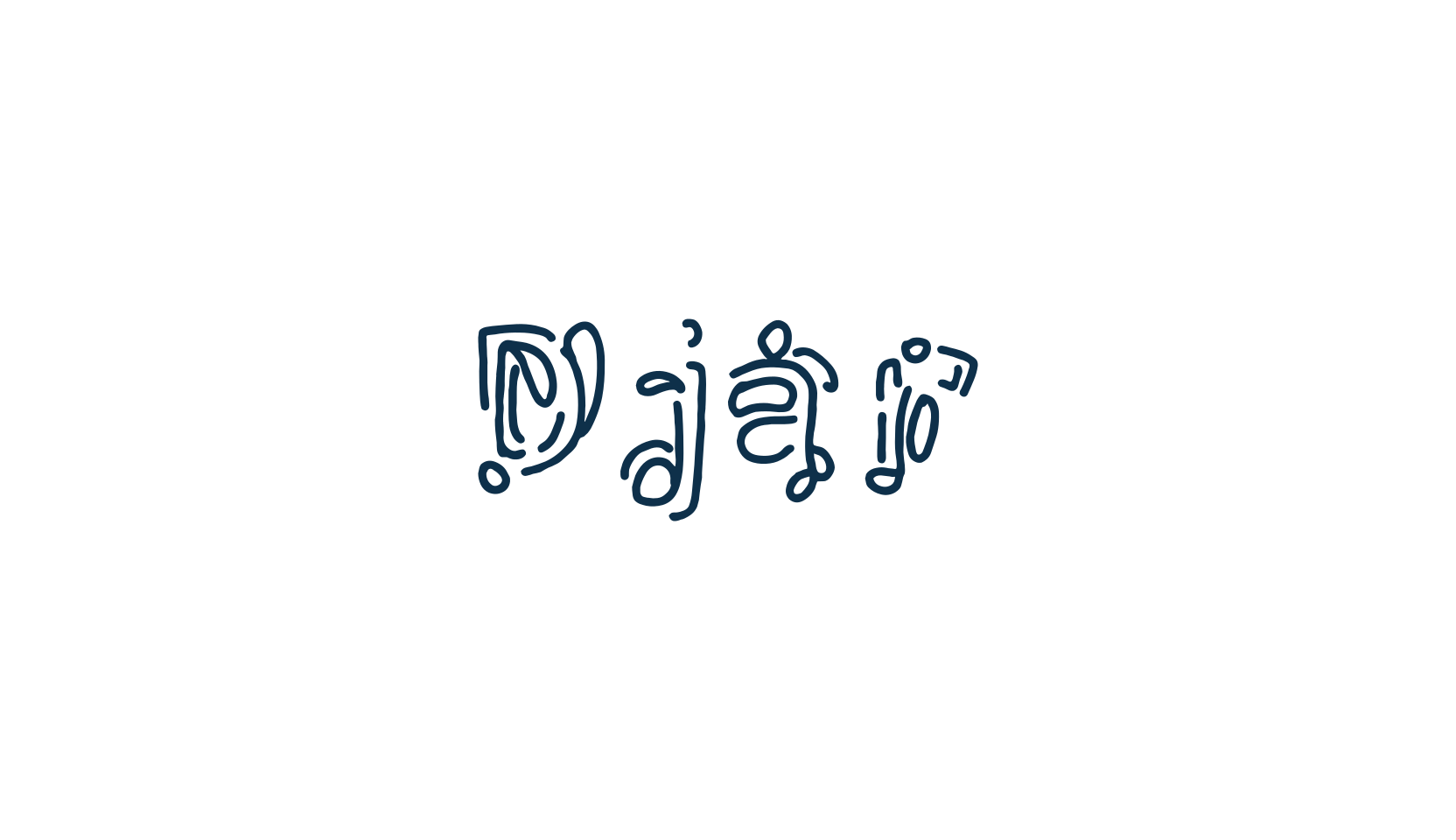 Djar, fancy various decorative font preview